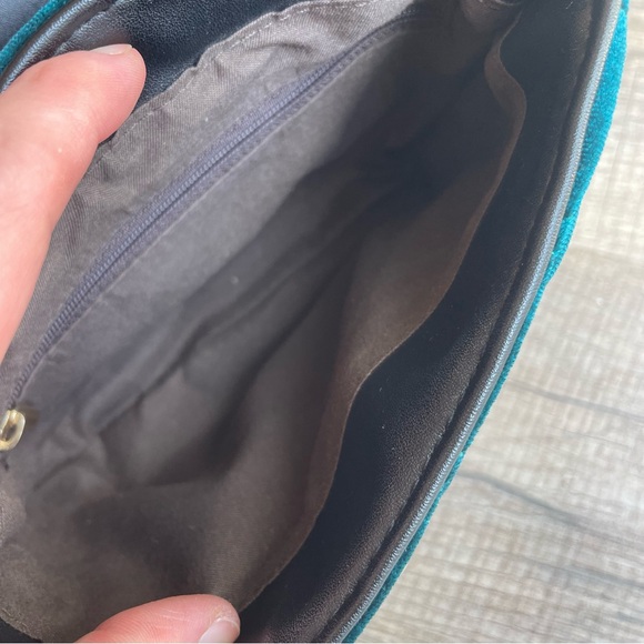 Blue Velour Crossbody Bag - Picture 3 of 3